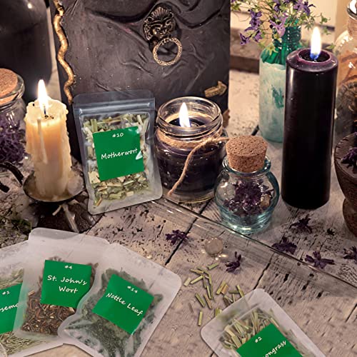 Witchcraft Supplies Herbs Kit for Witch Beginners - 30 Pack Different Dried Herbs for Wicca, Pagan and Wiccan Rituals, Altar Supplies, Magic Spells, Soap Making，with Metal Spoon