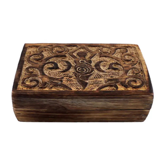 Earth Goddess Wooden Jewelry Box