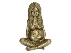 Gold Mother Earth Figurine - Gaia