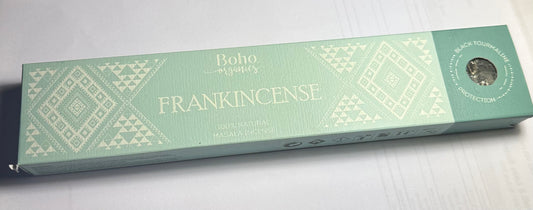 Boho Organics Incense - Frankincense with Black Tourmaline Crystal