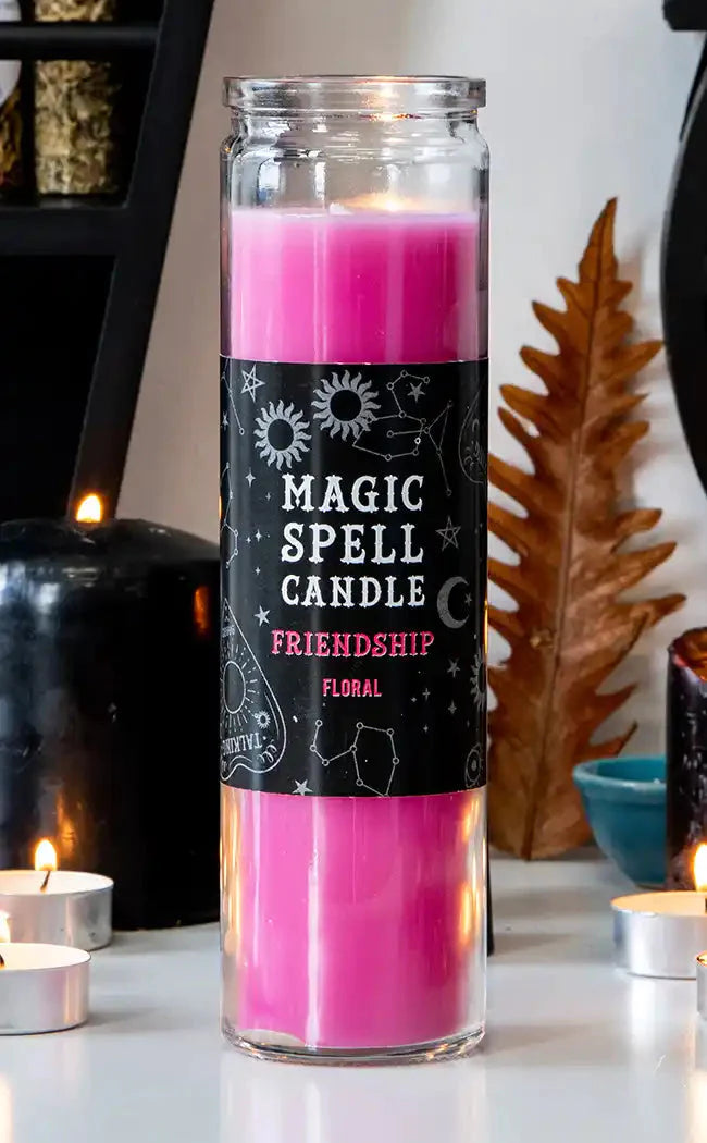 Spell Candle in Tall Glass
