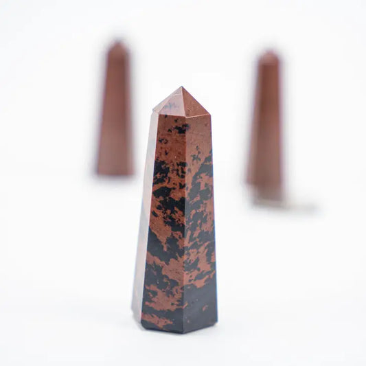 Mahogany Obsidian Tapered Obelisk Standing Point