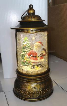 Lantern LED with Santa